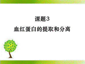 《血红蛋白的提取和分离》课件.ppt