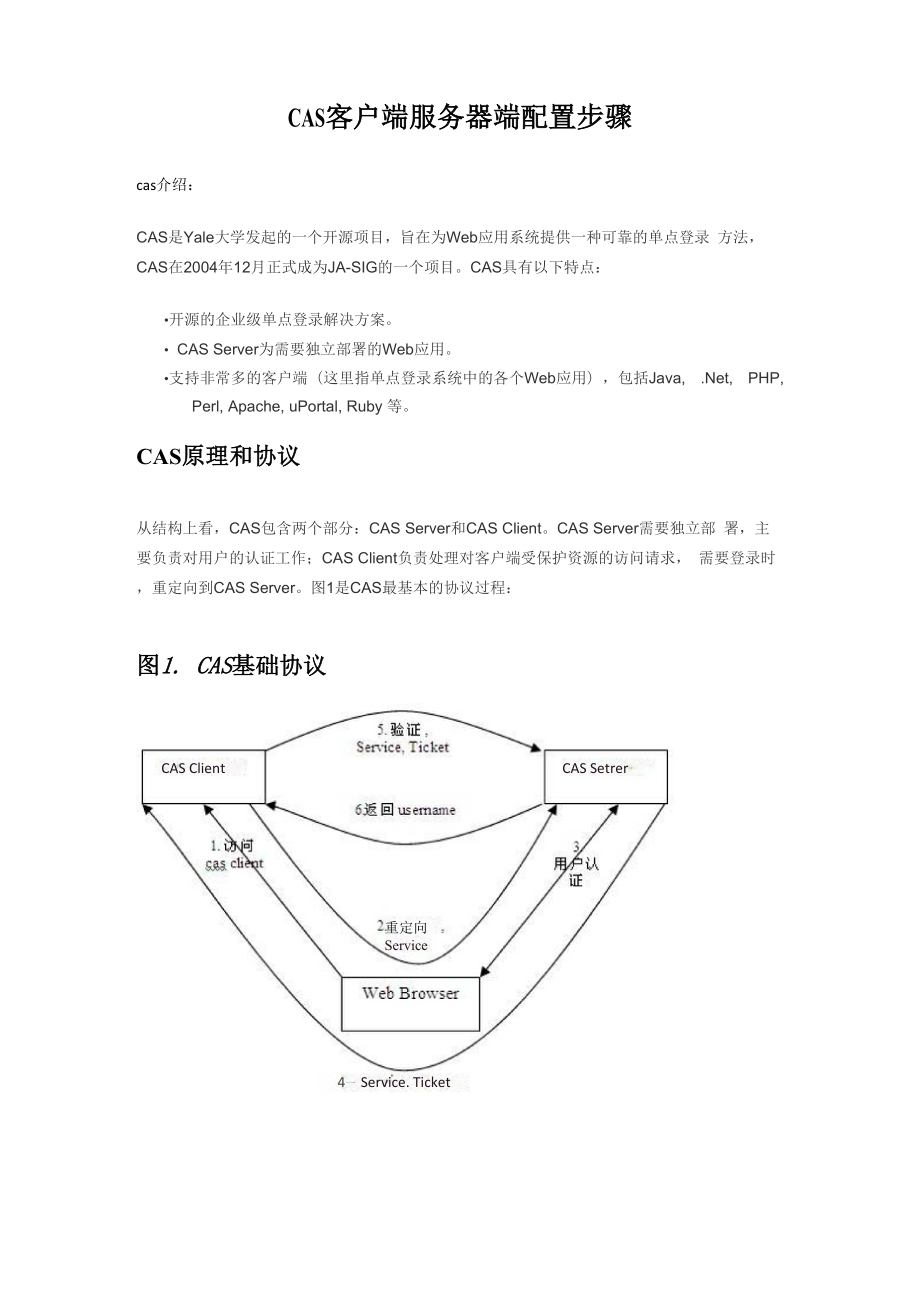 CAS客户端服务器端配置步骤.docx_第1页