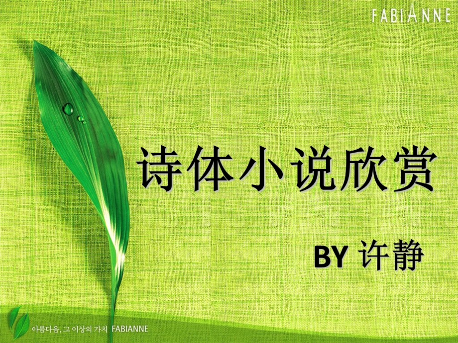 《诗化小说欣赏》PPT课件.ppt_第1页