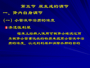 【教学课件】第五节尿生成的调节.ppt