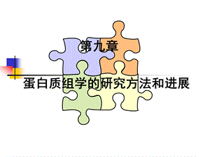 第九章蛋白质组学的研究方法和进展.ppt