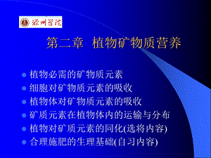 《矿质营养》PPT课件.ppt