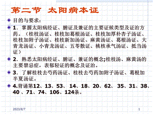 【教学课件】第二节太阳病本证.ppt