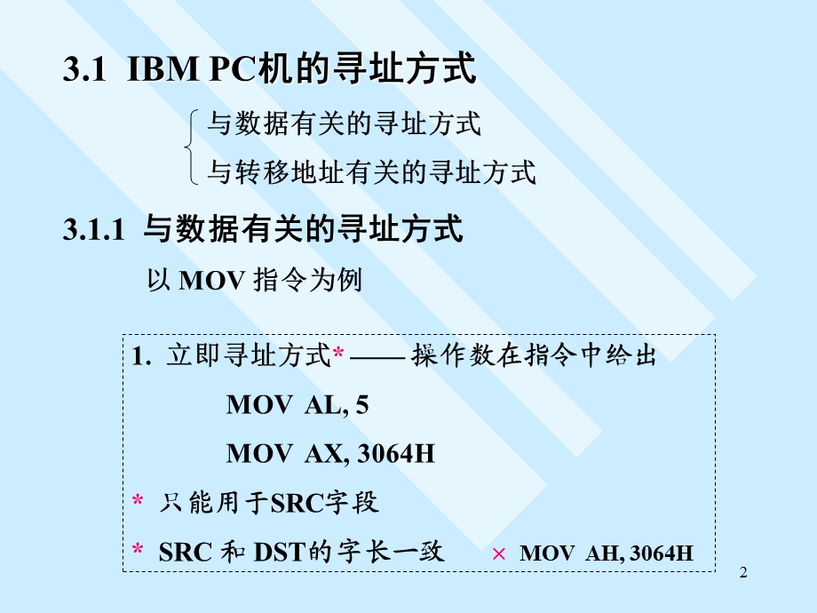【教学课件】第三章IBMPC机的指令系统和寻址方式.ppt_第2页