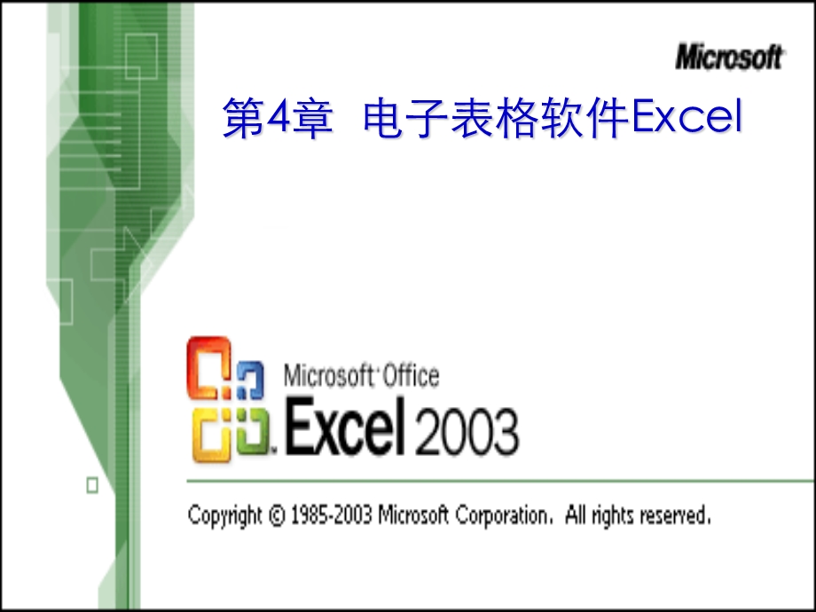 电子表格软件Excel.ppt_第1页