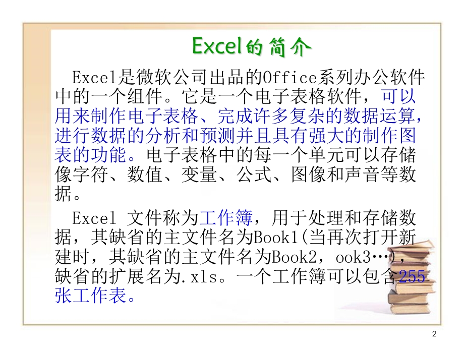 电子表格软件Excel.ppt_第2页