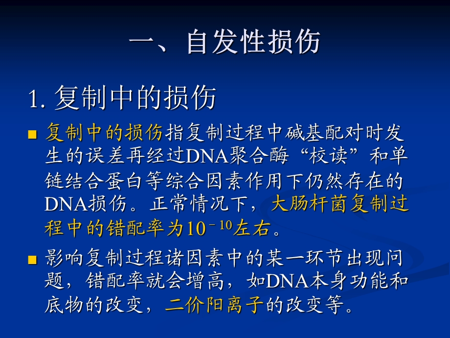 【教学课件】第十一章DNA损伤、修复和基因突变.ppt_第2页