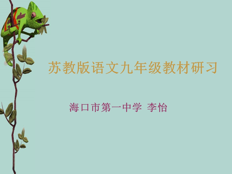 《语文下说教材》PPT课件.ppt_第1页