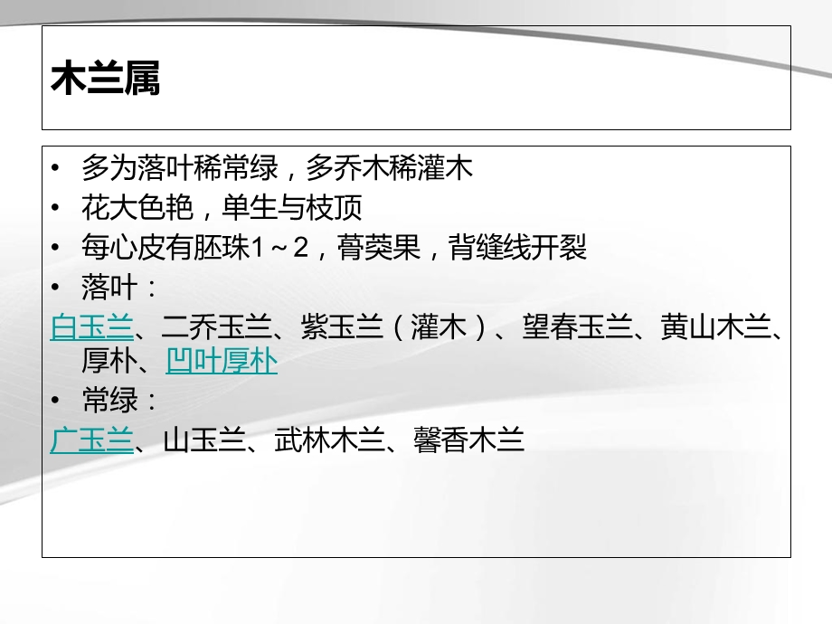 常见木兰科植物的识别.ppt_第3页