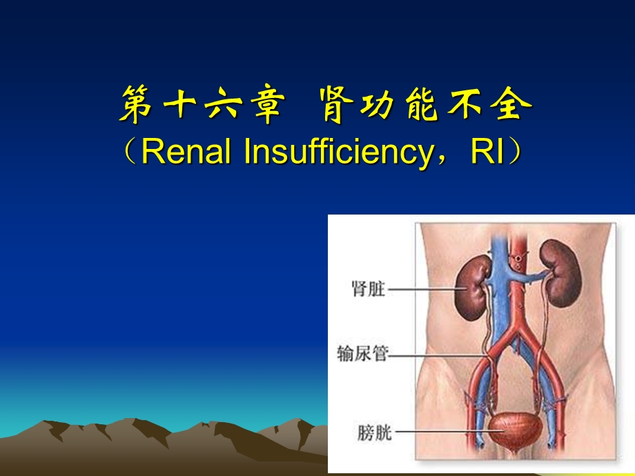 医学超级全之病生016-肾功能不全.ppt_第1页