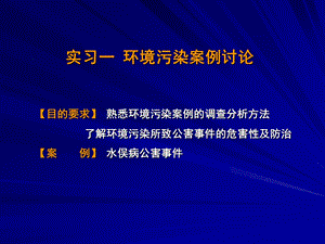 实习一环境污染案例讨论.ppt