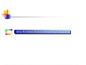 岗位责任制应用培训-目标管理与绩效考核.ppt