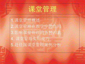 对外汉语教学中的课堂管理.ppt