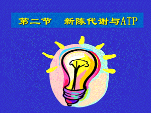 第二节新陈代谢与ATP.ppt