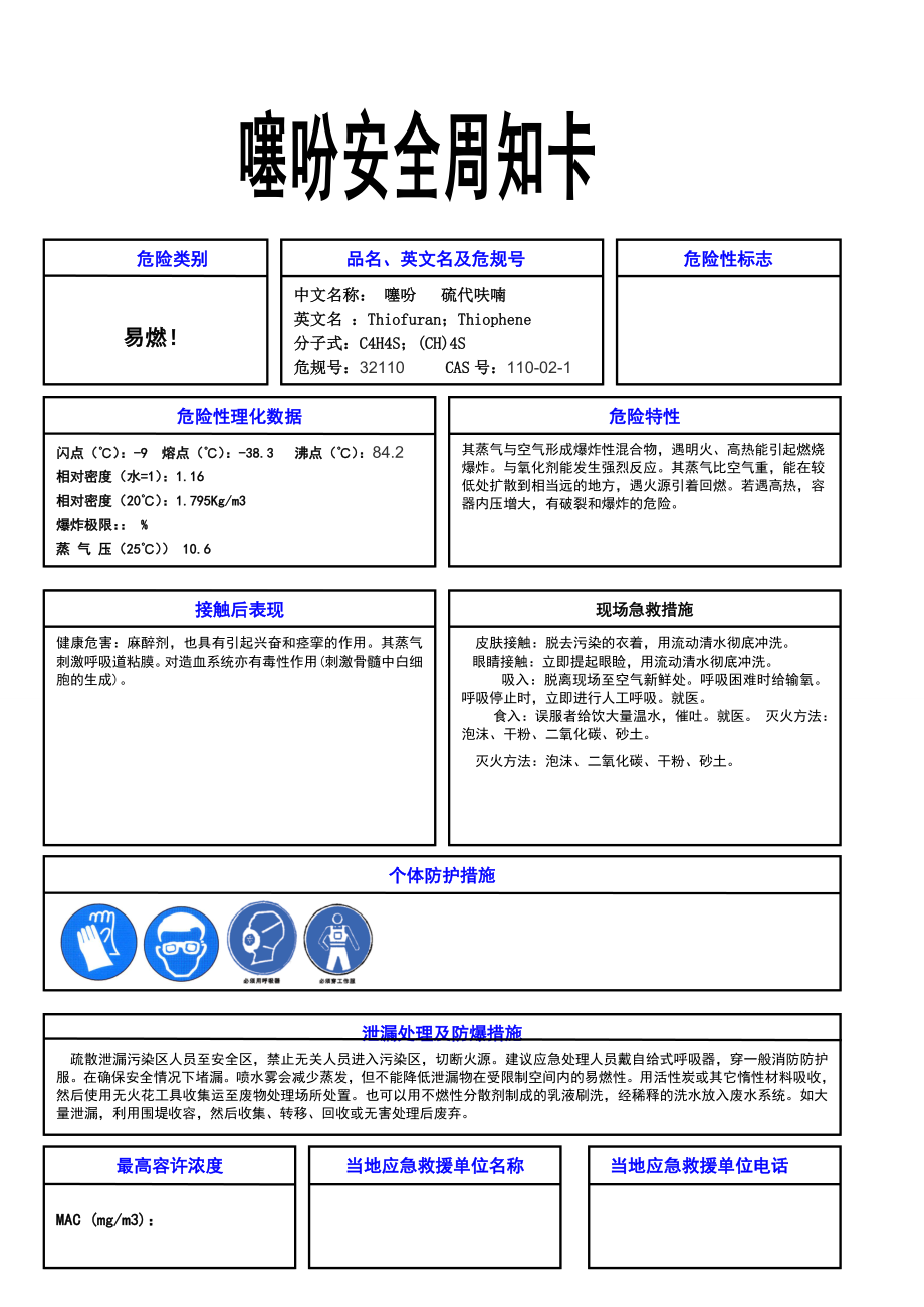 噻吩安全周知卡.doc_第1页