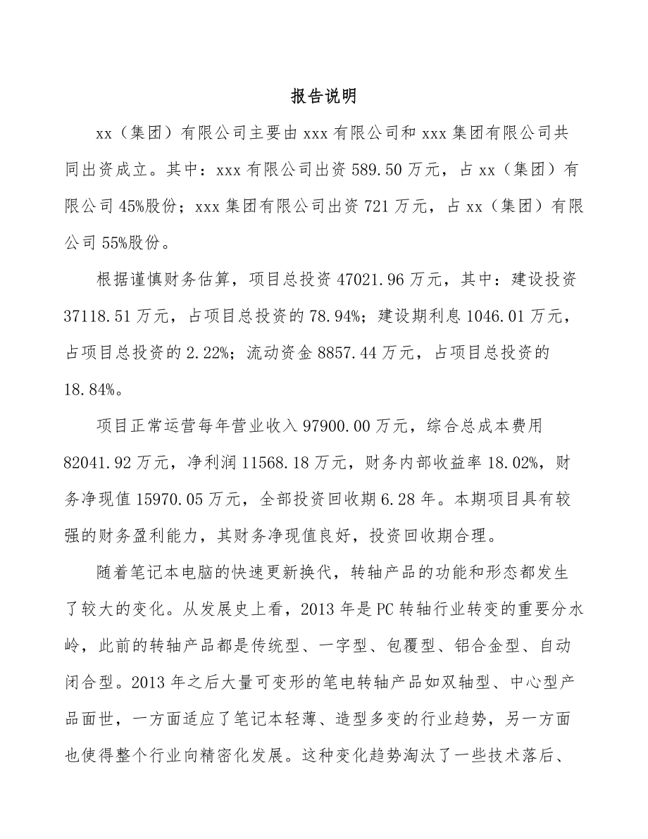 句容关于成立转轴公司可行性研究报告.docx_第2页