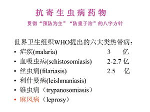 抗 寄 生 虫 病 药 物.ppt