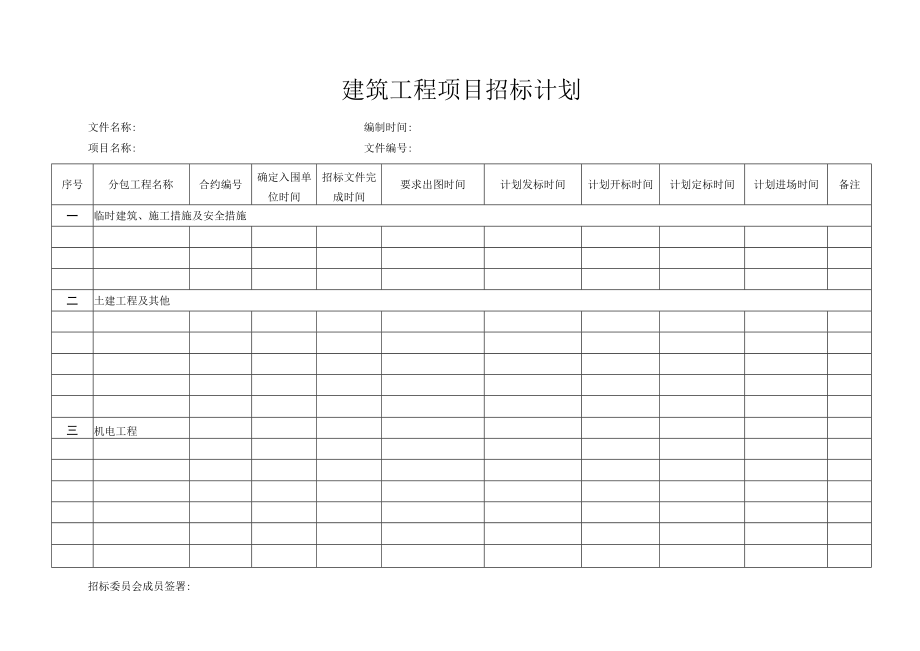 建筑工程项目招标方案和计划表.docx_第2页