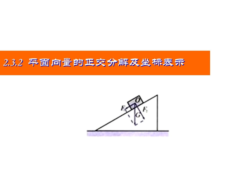 平面向量的正交分解及坐标表.ppt_第2页