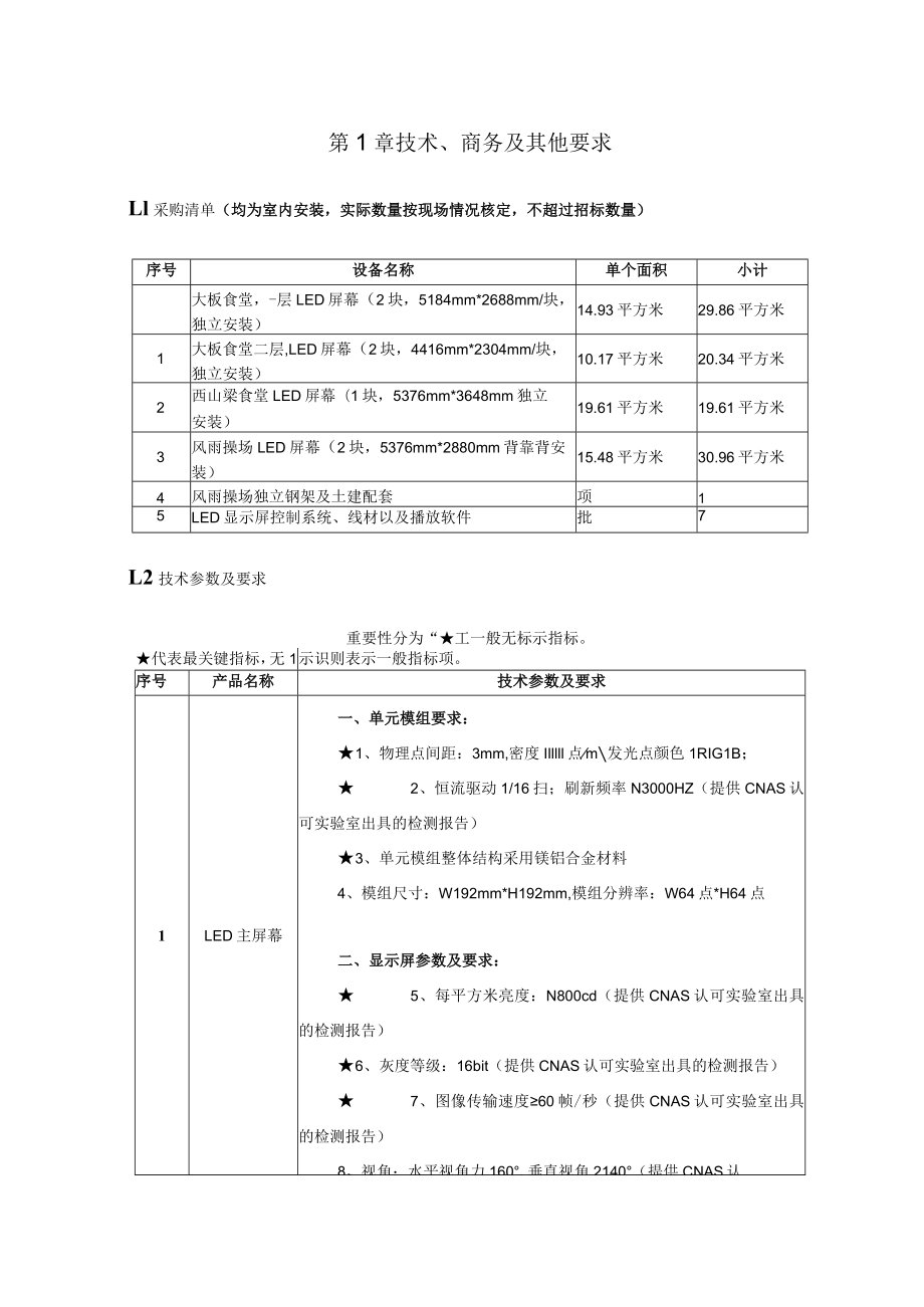 第1章技术、商务及其他要求.docx_第1页