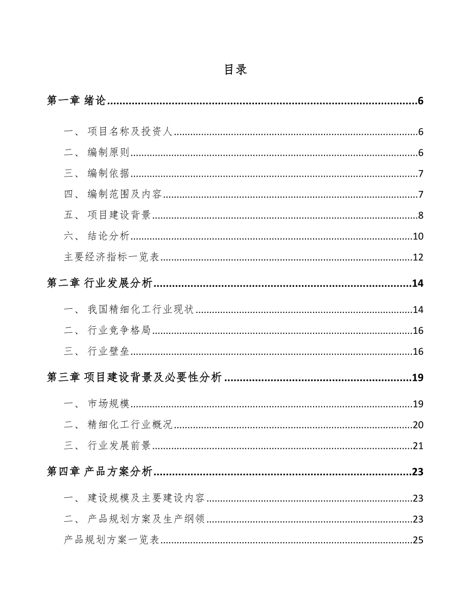 合川区精细化工中间体项目可行性研究报告.docx_第1页