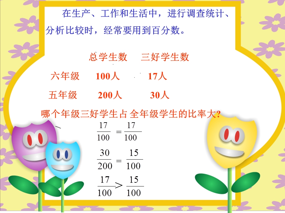 小学六年级上册数学第五单元百分数的意义和写法课件.ppt_第3页