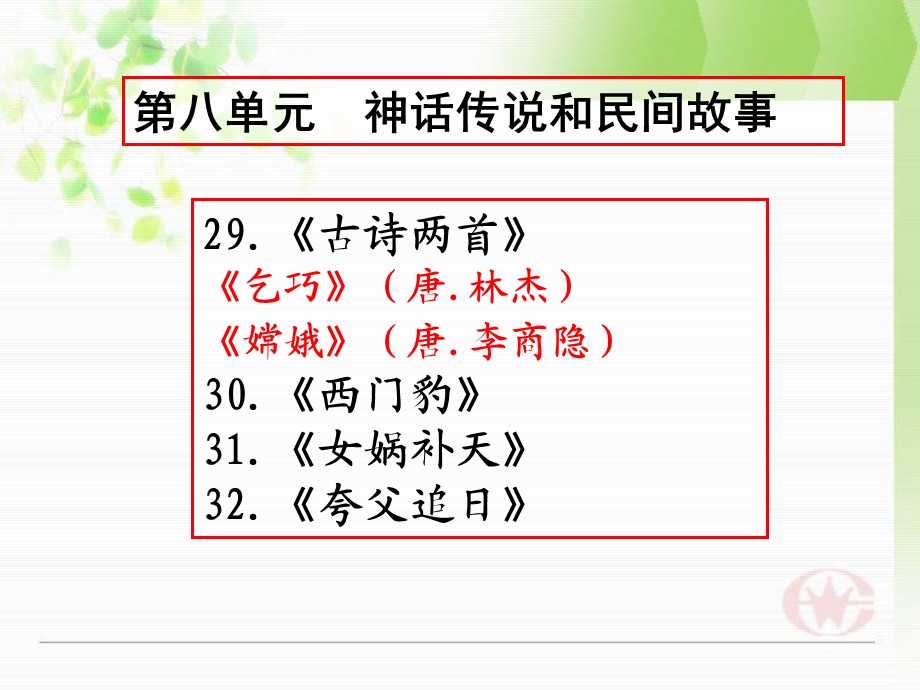 小学语文三年级下册第八单元期末复习.ppt_第2页