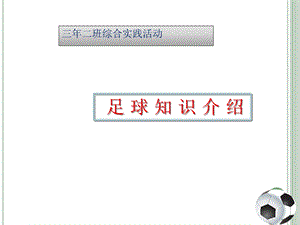 小学生班队会活动-足球介绍.ppt