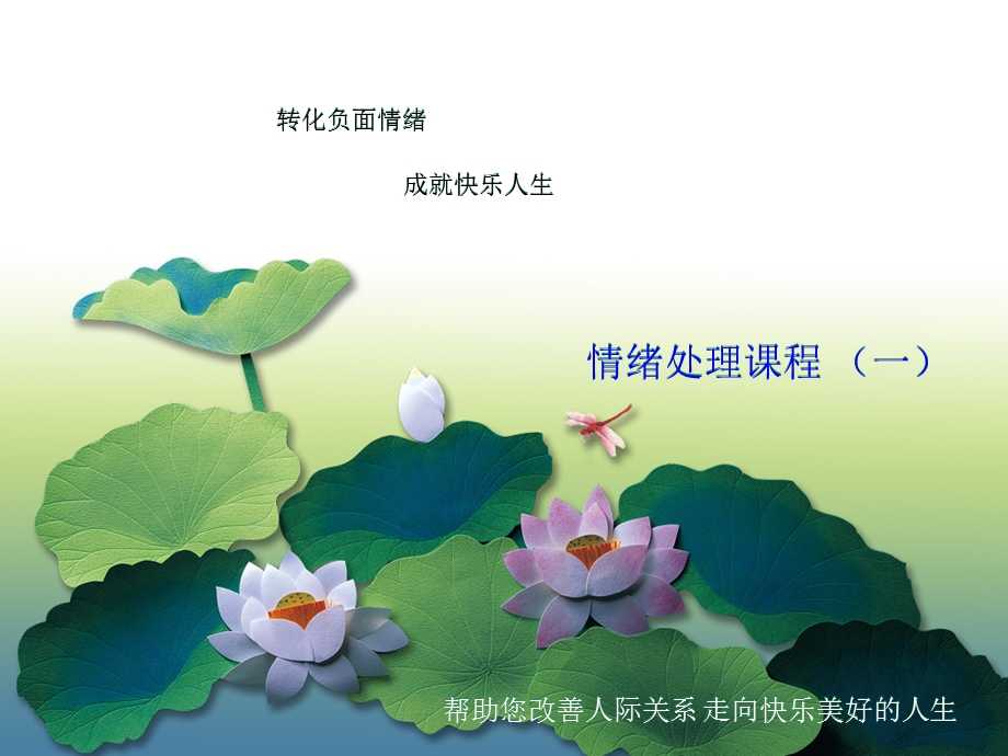 情绪处理课程1Liaoppt课件.ppt_第1页