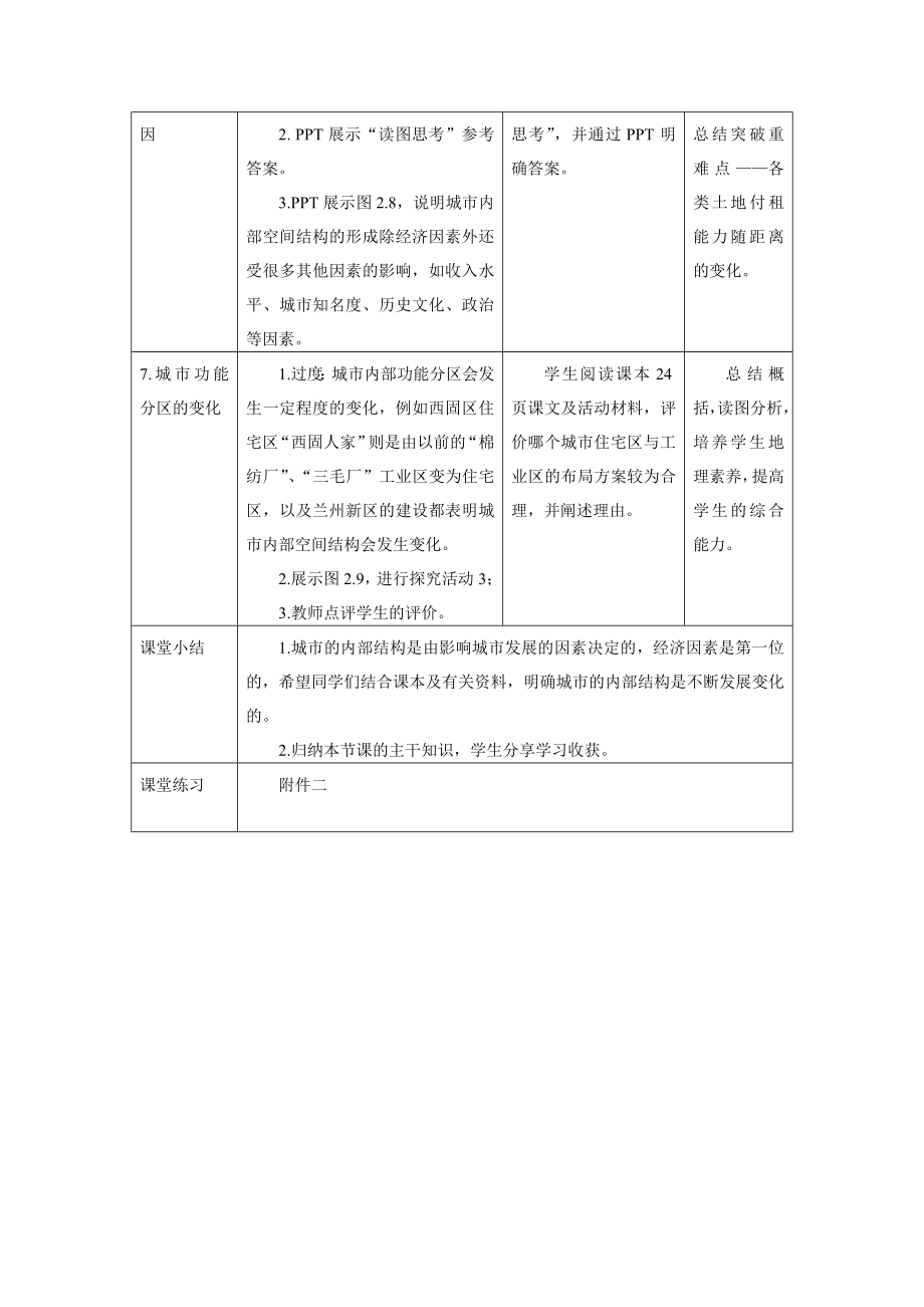 2.1城市内部空间结构教案第二课时.doc_第3页