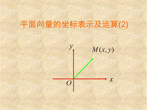 平面向量的坐标表示及运算.ppt