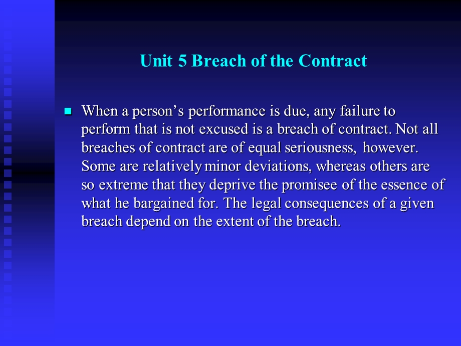 国际商法 合同法 违约 Unit6BreachoftheContractandReme.ppt_第1页