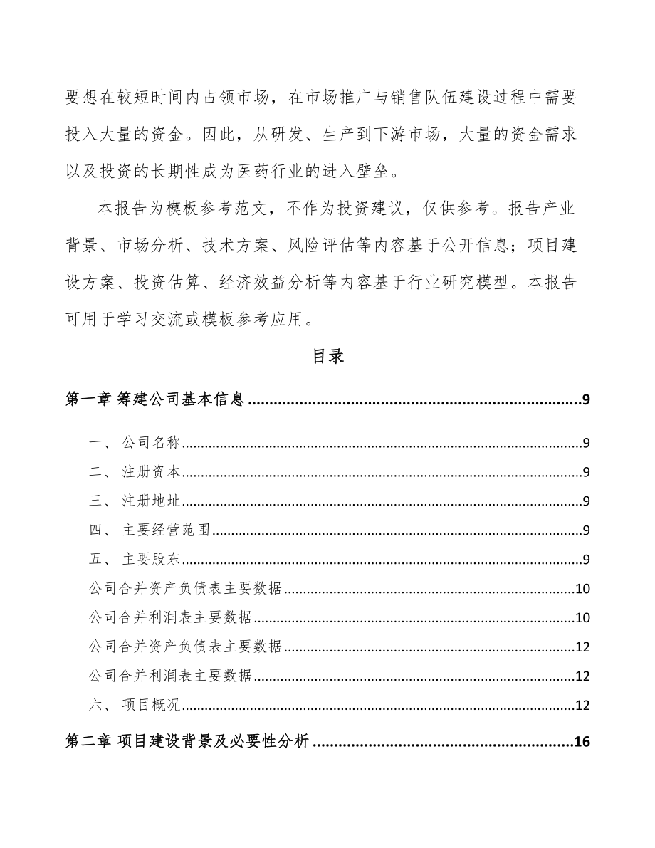 合肥关于成立化学制剂公司可行性研究报告.docx_第3页