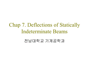 Chapt 6 Deflections of Statically Determinate Beams6章静定梁的挠度.ppt