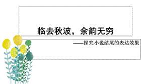 小说结尾表达效果.ppt