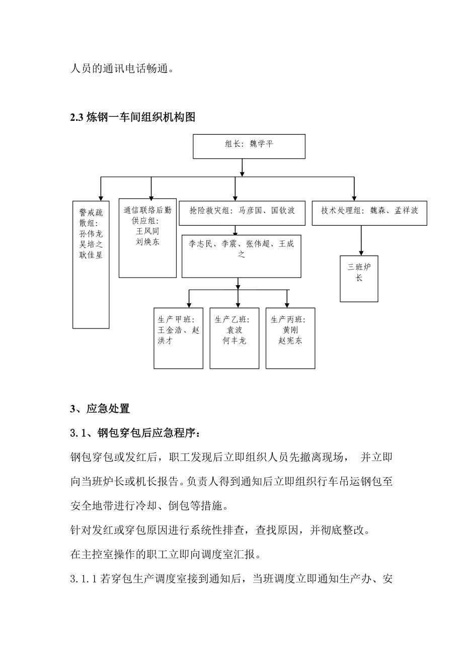 钢包穿包事故专项应急预案.doc_第3页