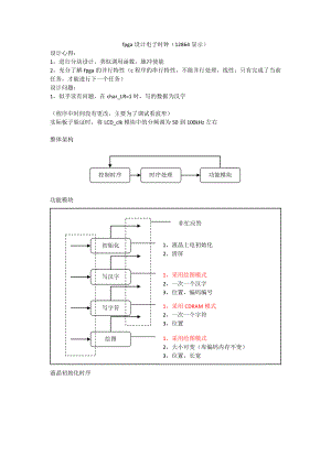 学习笔记fpga设计电子时钟(12864显示).doc