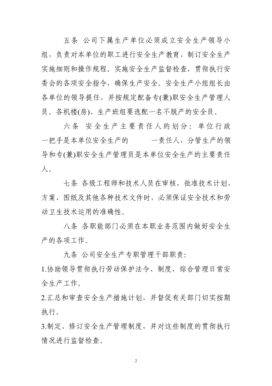 公司安全生产管理制度 .doc_第2页