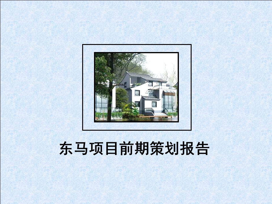 【商业地产PPT】长沙东马房地产项目前期策划报告170PPT.ppt_第1页