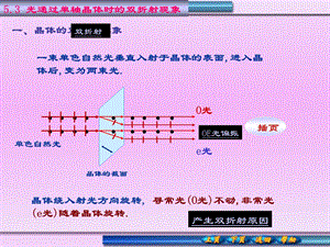 光通过单轴晶体时的双折射现象.ppt