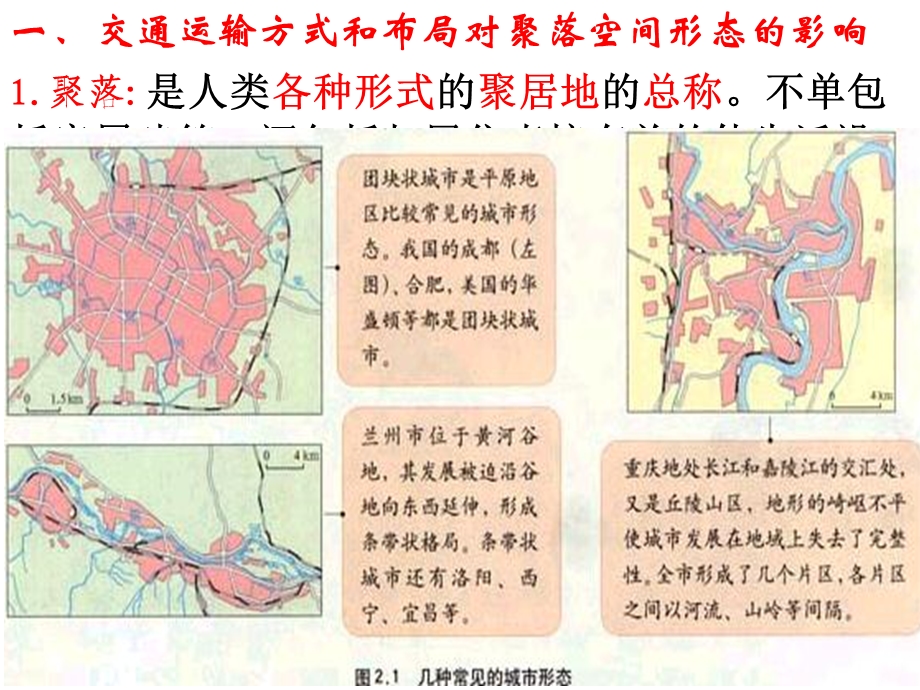 交通方式和布局变化对聚落形态的影响.ppt_第2页