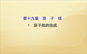 原子核的组成概述.ppt