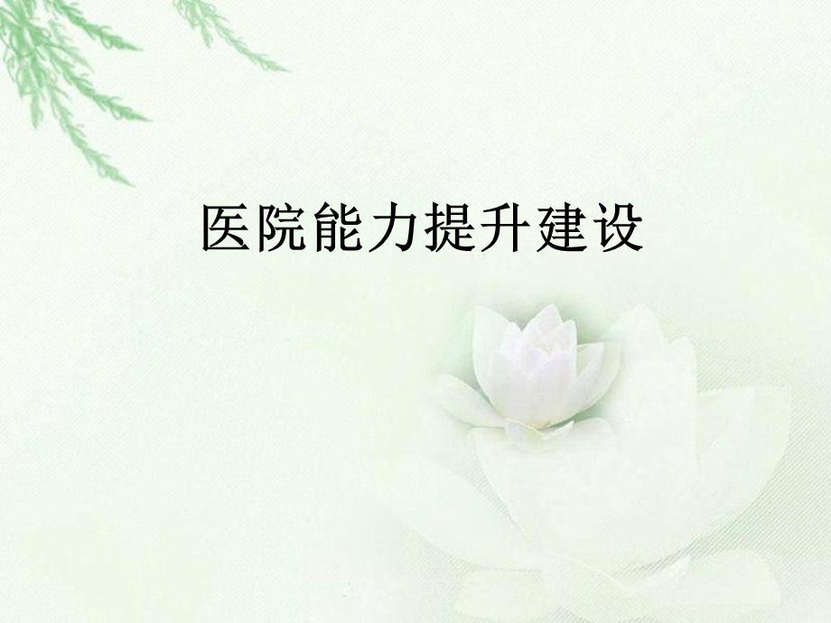 医院能力提升建设.ppt_第1页