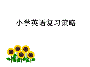 小学英语毕业复习策略.ppt