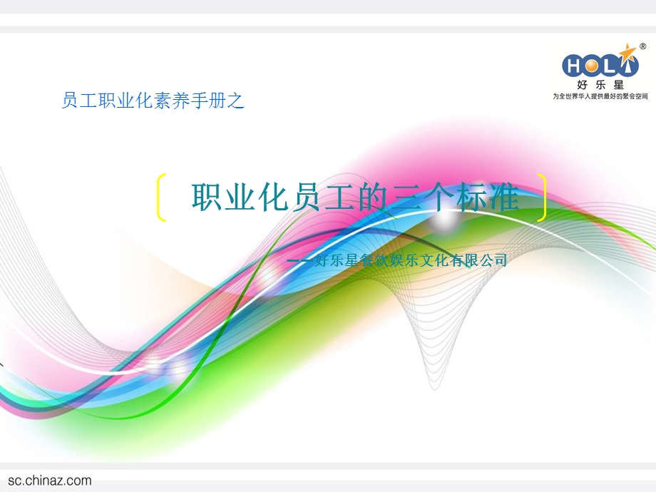 员工职业化素养之三个标准.ppt_第1页