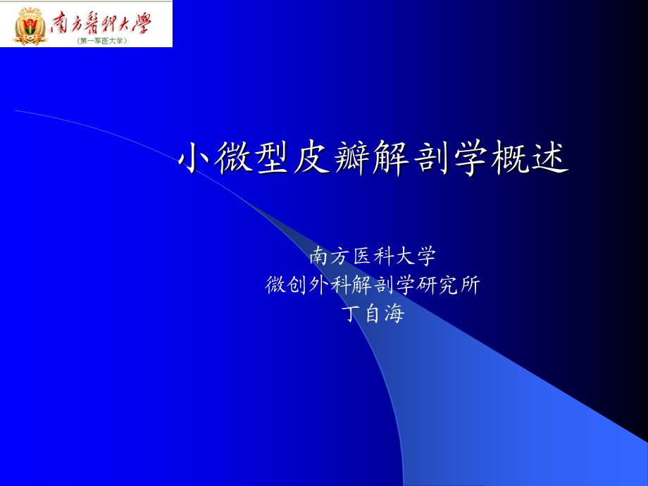 小微型皮瓣解剖学.ppt_第1页