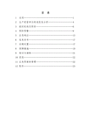 煤矿公司生产安全事故综合应急预案.doc