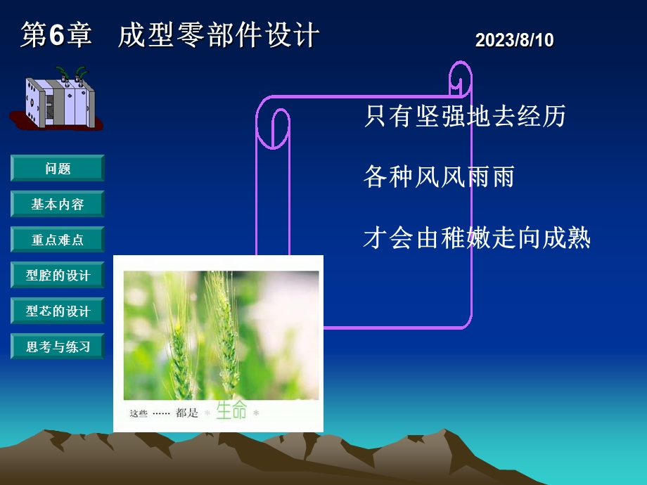 只有坚强地去经历各种风风雨雨才会由稚嫩走向成熟.ppt_第1页