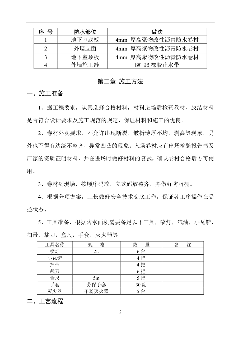 地下外墙防水施工方案.doc_第2页