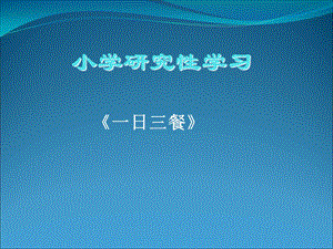 小学研究性学习.ppt